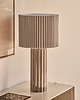 lampy wiszące Lampa stołowa z ceramiki i tkaniny Marvila 60 cm kremowa