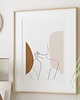 plakaty Plakat Szkic Kobiety Abstrakcja Line art P421