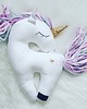 przytulanki dla niemowląt i dzieci Baby Unicorn biały tęczowa grzywa