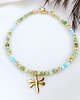 bransoletki z kamieni naturalnych Bransoletka Little Luck Dragonfly Amazonit