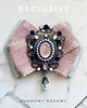 broszki Kolekcja  Exclusive  Brosza z  różową ozdobą Glamour