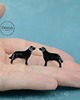 kolczyki ceramiczne Labrador mini pieski- ceramiczne kolczyki
