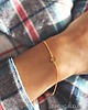 bransoletki złote 16k Gold Plated Tiny Karma Bracelet