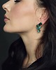 kolczyki pozłacane Kolczyki pozłacane SALT emerald