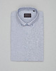 koszule męskie Koszula balmuccia 00535 długi rękaw szary slim fit