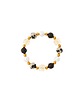 biżuteria różna Pierścionek mix czerni z Kamieniem dalmatyńskim - złote hematyty
