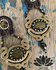 kolczyki soutache tygrysie oko - kolczyki sutasz