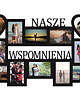ramki na zdjęcia Multirama ramka na zdjęcia z napisem Nasze Wspomnienia mdf 12 zdjęć serca