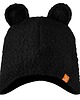 czapki dziecięce Czapka zimowa Boucle z uszami misia czarna