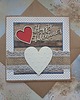 kartki scrapbooking Kartka na Walentynki/ walentynka