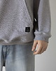 bluzy męskie Bluza z kapturem OVERSIZE Flow Grey