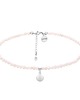 chokery Choker z pereł naturalnych ze srebrną muszelką
