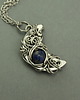 wisiory Wisiorek księżyc lapis lazuli wire wrapping półksiężyc
