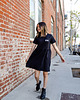 sukienki dla dziewczynki Basic Dress Short  Sleeve - BLACK