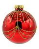 ozdoby choinkowe Bombka choinkowa: Czerwony zestaw bombek ze złotym ornamentem