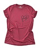 t-shirt damskie Tshirt unisex WOLF burgund