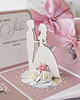 kartki scrapbooking Pamiątka ślubu, exploding box, kartka 3d róż