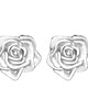 kolczyki srebrne Srebrne kolczyki róże
