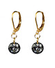 kolczyki swarovski Kolczyki z kryształkami Swarovski  Małe czarne