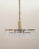 lampy wiszące Żyrandol mosiężny, duński design, lata 70, produkcja: Dania