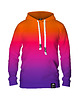 bluza z kapturem damska Damska Bluza z kapturem DR.CROW Ombre Pom Fiol