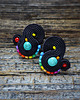 kolczyki soutache Kolorowe Lentinki- kolczyki soutache