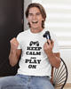 t-shirty męskie koszulka dla gracza keep calm and play on