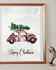 plakaty Plakat Christmas car
