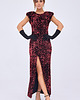 sukienki maxi damskie Suknia Geraldine bordo
