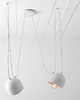 lampy wiszące Lampa wisząca pająk długie kable  Popo 2 klosze - biała