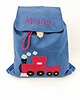 torebki, worki i plecaki dziecięce Personalizowany plecak przedszkolaka, plecak z lokomotywą, plecak z imieniem
