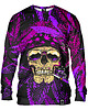 bluza bez kaptura damska Bluza Bez Kaptura Damska DR.CROW Cannabis Skull Pink