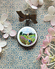 broszki Claude Monet, Pole Maków , Porcelanowa Broszka ręcznie malowana