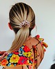 gumki do włosów Gumka jedwabna, scrunchie, frotka pearl blonde MIDI