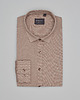 koszule męskie Koszula raguza 00497 długi rękaw beżowy slim fit
