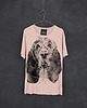 t-shirty męskie Basset Dog - Męski T-shirt z wysokiej jakości wiskozy - light pink