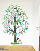 naklejki ścienne do pokoju dziecka zielone DRZEWO edukacyjne