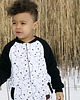 bluzy dla chłopców Bluza Stain white zip