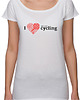 t-shirt damskie Koszulka damska oversize. I love cycling