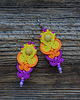 kolczyki soutache Letnie i kolorowe kolczyki sutasz