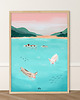 plakaty Plakat - Swimming Pigs / Pływające Świnki