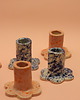 świeczniki i świece Świecznik ceramiczny w kropki