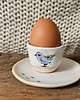 szklanki i kieliszki Kieliszek na jajko z talerzykiem handmade