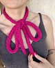 apaszki Choker sznur z wełny merino Kokarda