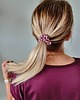 gumki do włosów Gumka jedwabna, scrunchie, frotka pink beige MINI