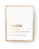 plakaty Plakat Mama Rzeczownik,  Złota typografia