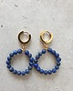 kolczyki z kamieniami Kolczyki DONUTS lapis lazuli
