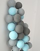 dekoracje świetlne Qule Lampki Cotton Balls Light Wiosna na Okrągło