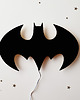 lampy do pokoju dziecka Drewniana lampka nocna Batman czarny