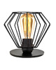 lampy stołowe Czarna lampka nocna z drucianym kloszem NOGOYA LOFT